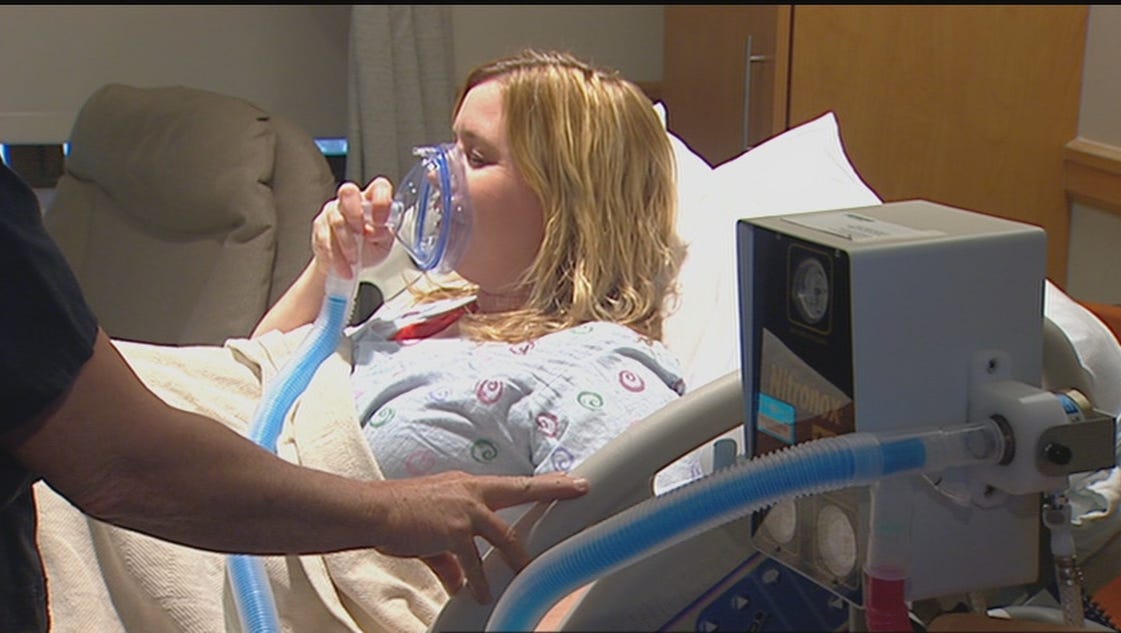 Laughing gas during labor growing in popularity