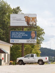 Billboard erected in Kim Davis' hometown of Morehead,