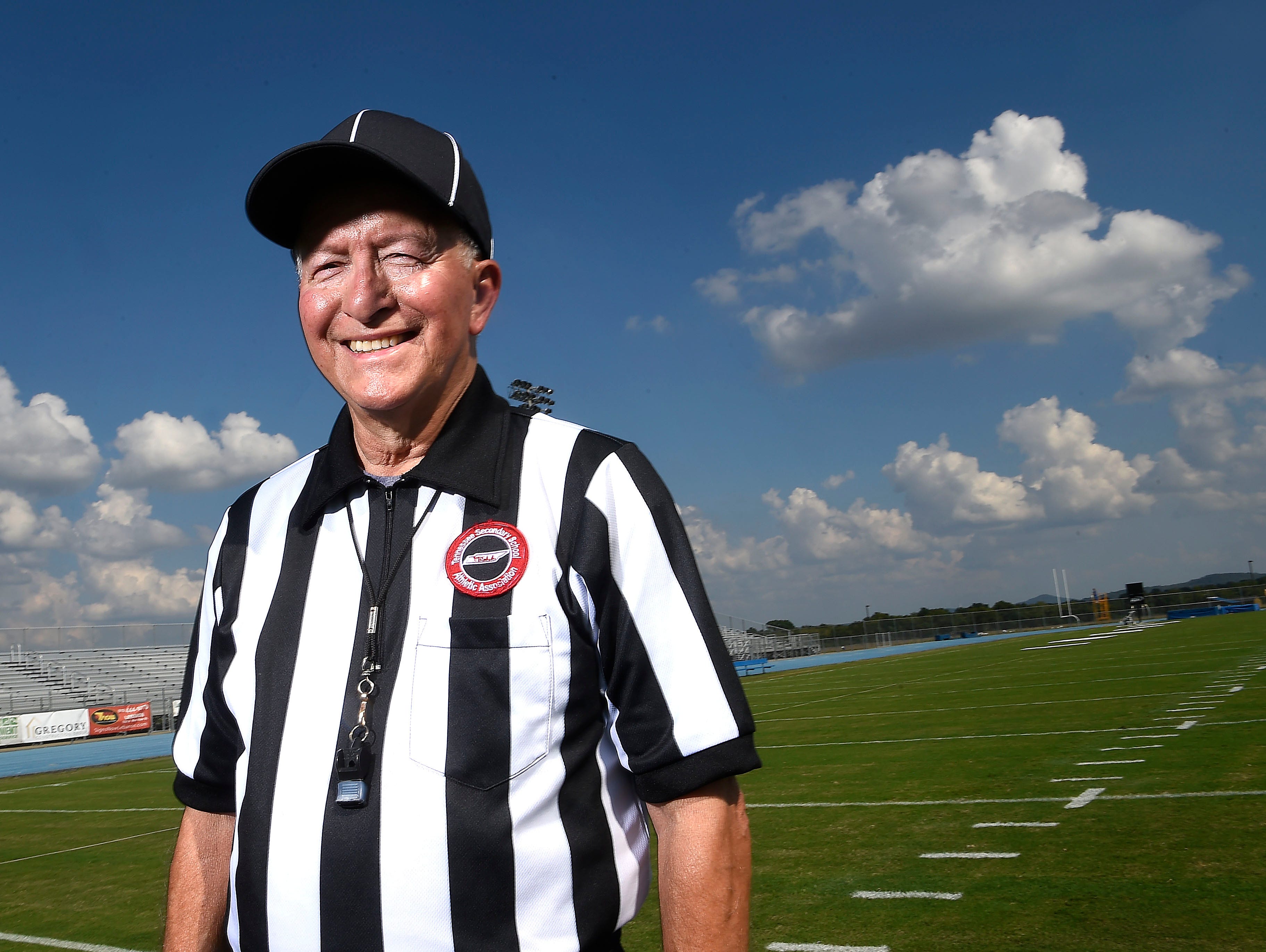 Bob Pack has been officiating on Friday nights at high school games for 48 years.