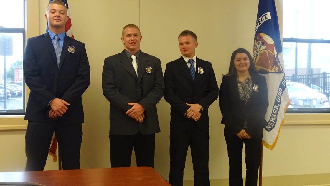 Newark swears in 4 new police officers - The Newark Advocate
