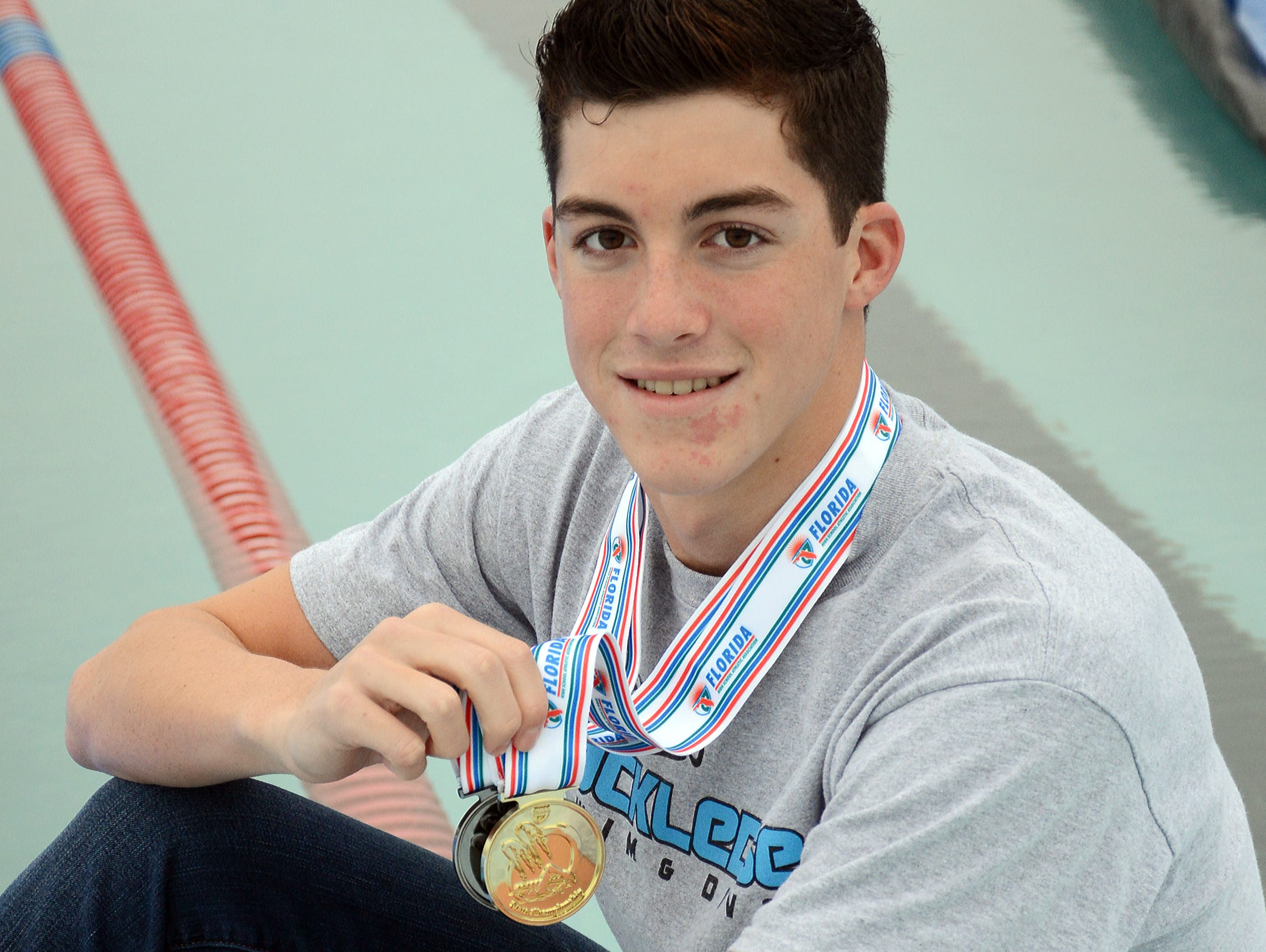 Matt Holmes is the 2015 FLORIDA TODAY Boys Swimmer of the Year.