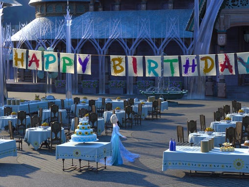 It's Anna's birthday and Elsa and Kristoff are determined