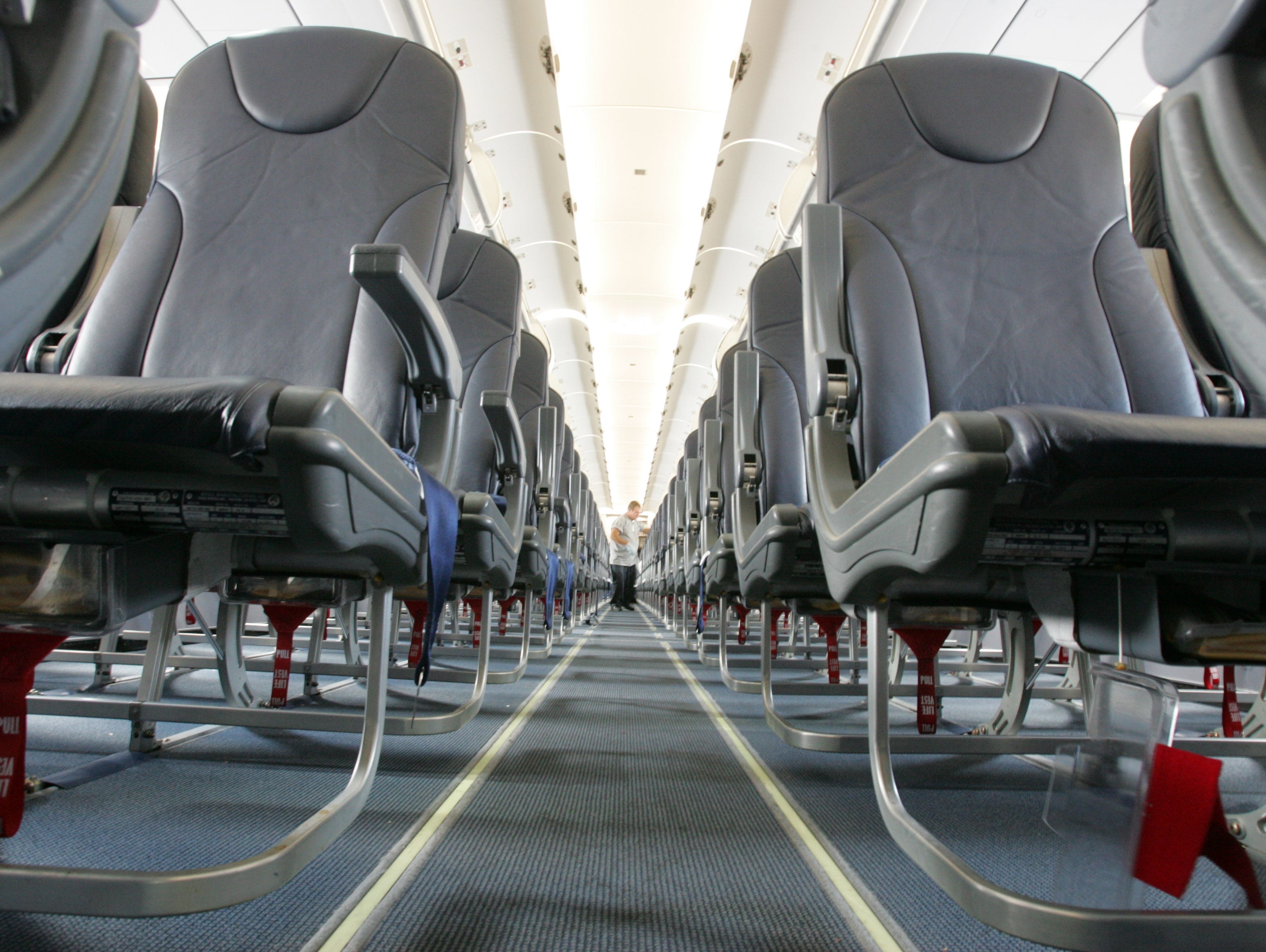 Spirit Airlines has some of the tightest cabins in the skies, but its non-reclining seats prevent confrontations between passengers.