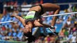 Alyxandria Treasure (CAN) during the women's high jump