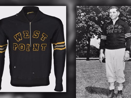Vince Lombardi's sweater purchased at a Goodwill Outlet
