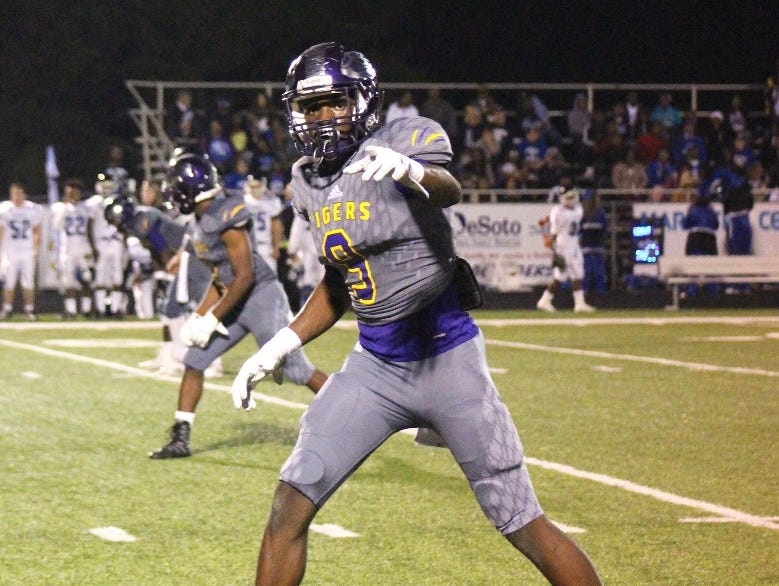 Logansport's John Stephens at the line of scrimmage.