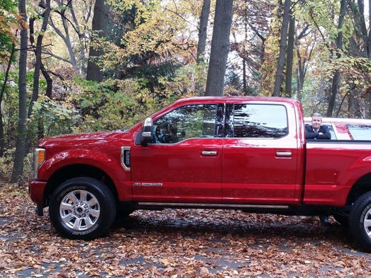 At 6'8" tall, the 2017 Ford F-250 Superr Duty makes