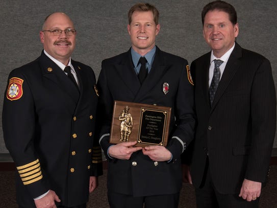Farmington HIlls Firefighter of the Year Lt. Jeremy