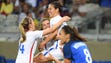 Team USA midfielder Carli Lloyd (10) celebrates her