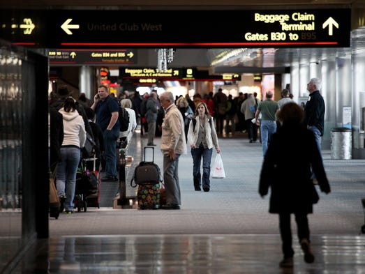 airport gates denver between international concourse longest take distance walks train concourses airports hike usatoday