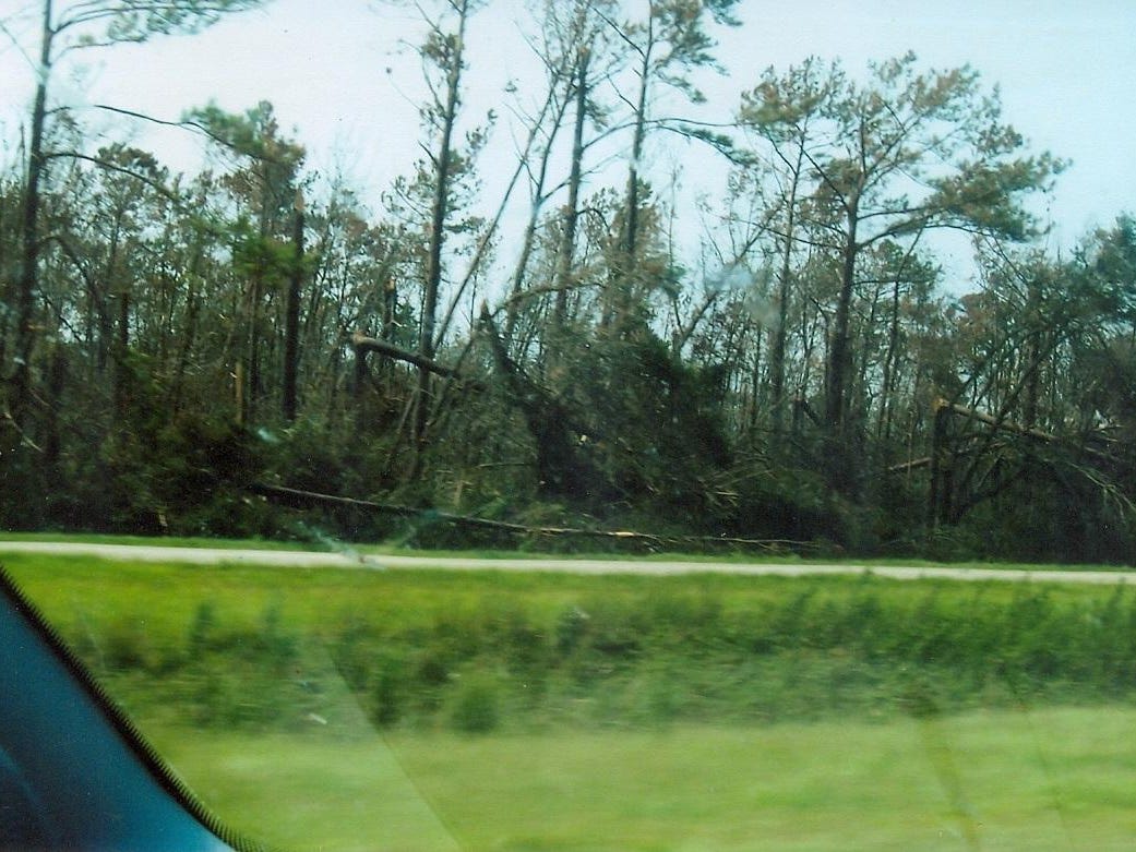 Godby basketball coach Andy Colville was an assistant at the University of New Orleans when Hurricane Katrina struck on Aug. 29, 2005. Trees were snapped like twigs by the high winds, but the flooding hurt the area the most.