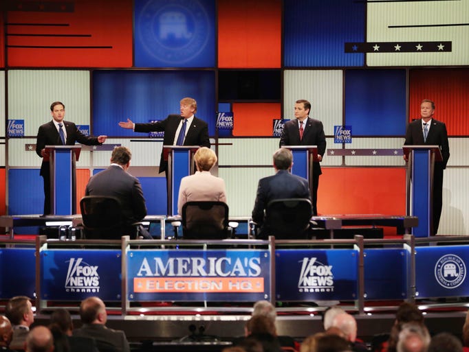 Republican presidential candidates participate in the