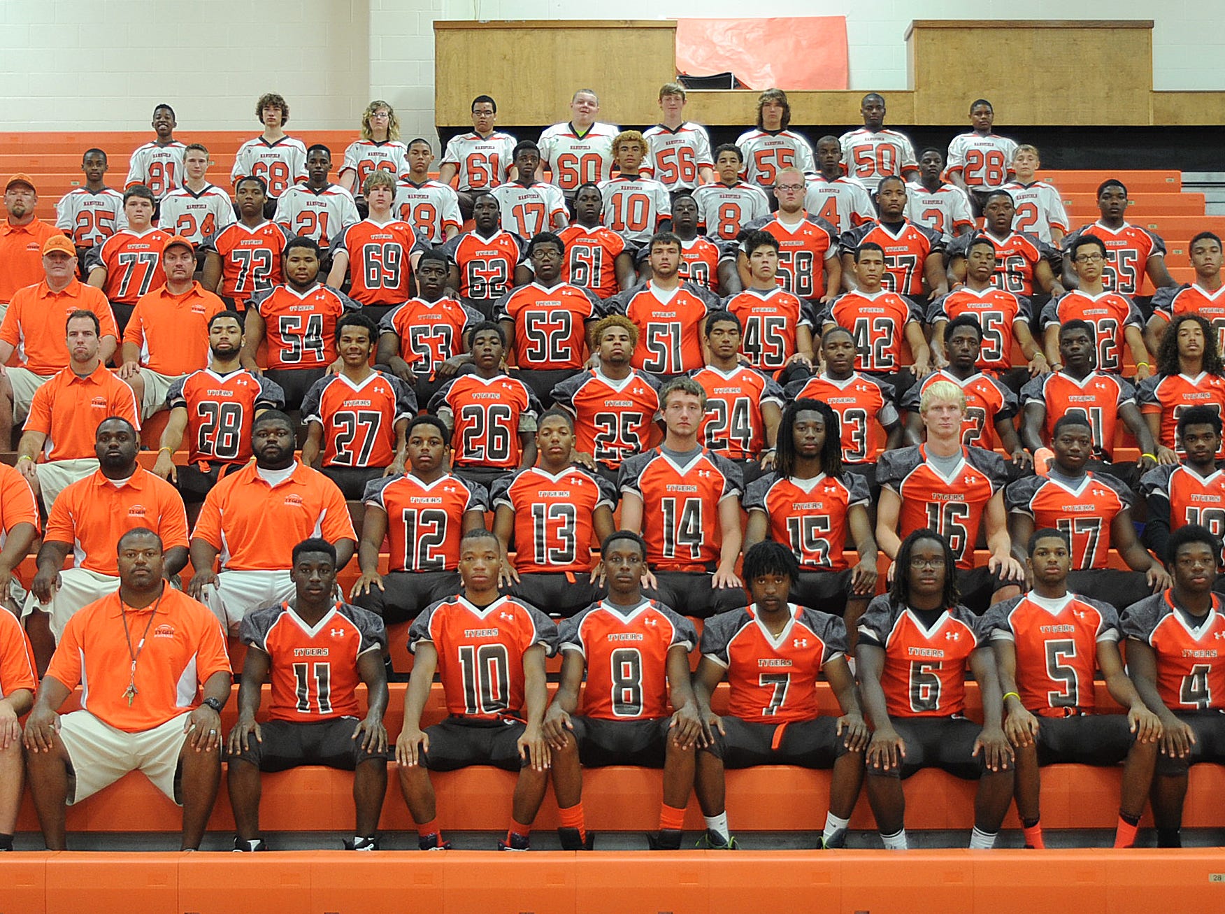 The 2014 Mansfield Senior football team.