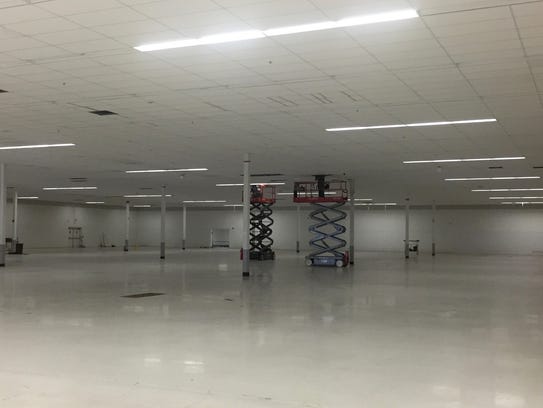 The inside of a former Kmart in Detroit that U-Haul