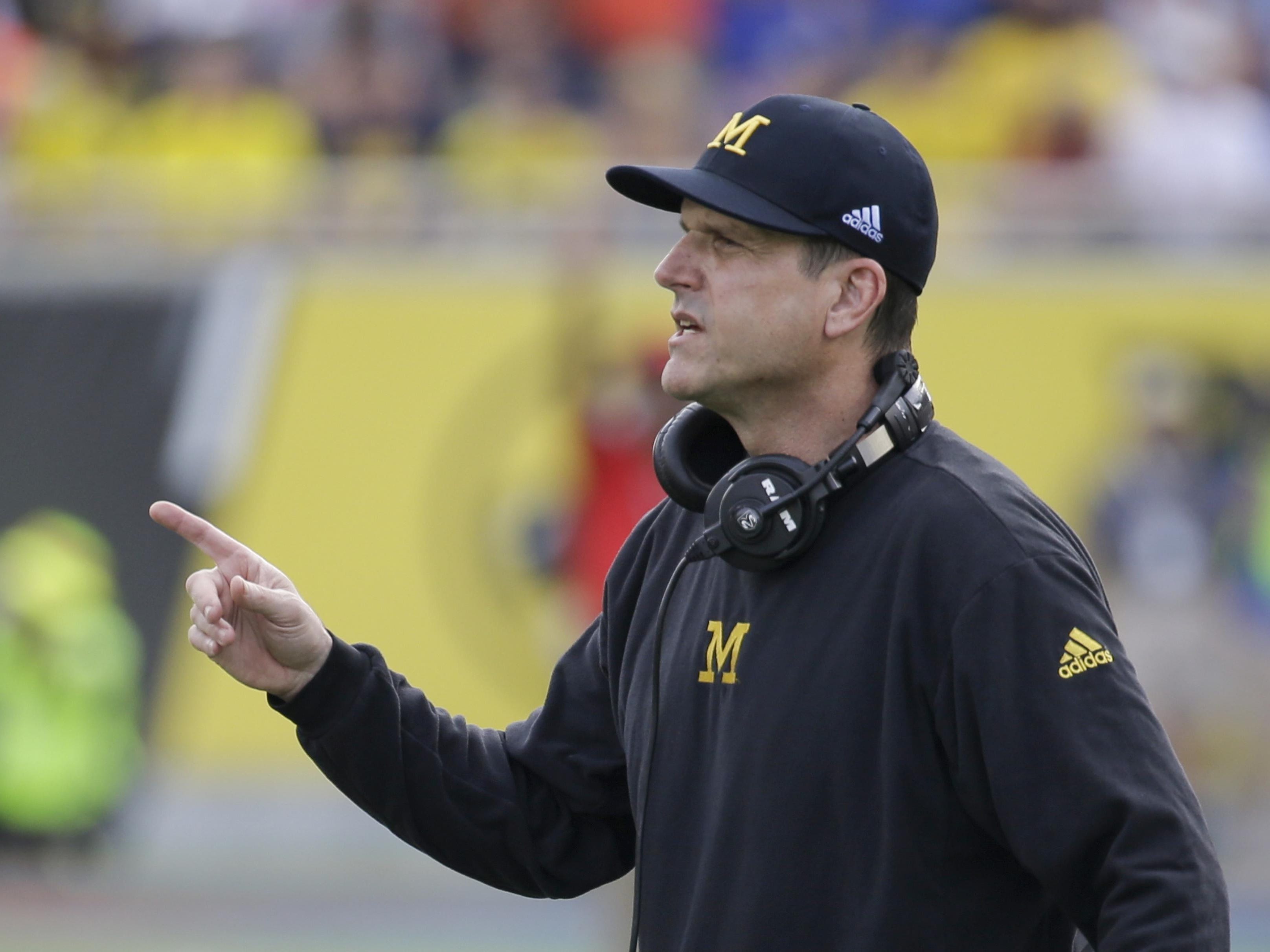 U-M coach Jim Harbaugh is hoping for a number of top signings.
