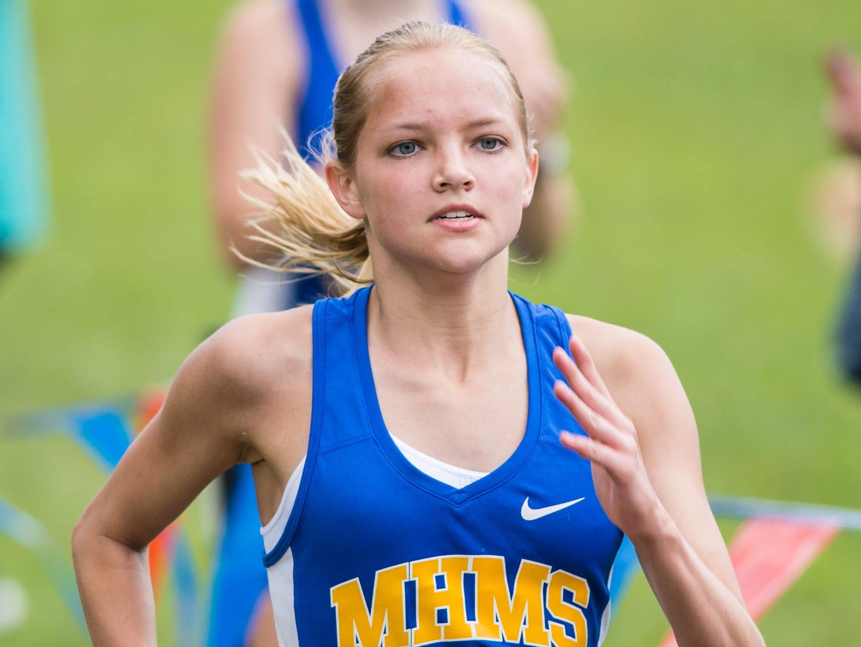 Merrol Hyde Magnet freshman Kaelyn Meier won the girls’ 5,000-meter run at the Beech Invitational cross country meet on Saturday.