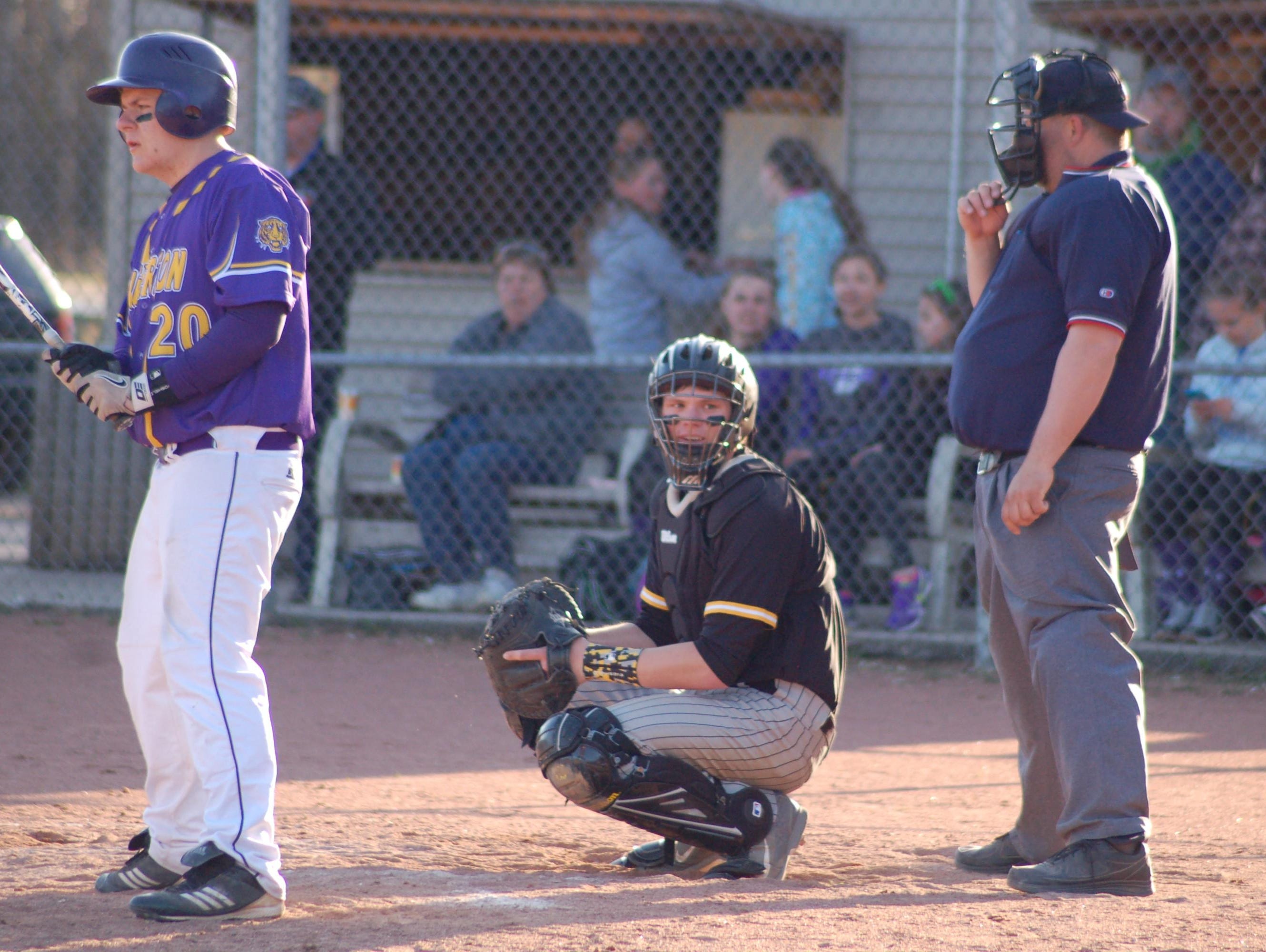 Spencer Bembenek (center) is the Central Wisconsin Conference-10 baseball player of the year, and one of two Rosholt players to make the first team.