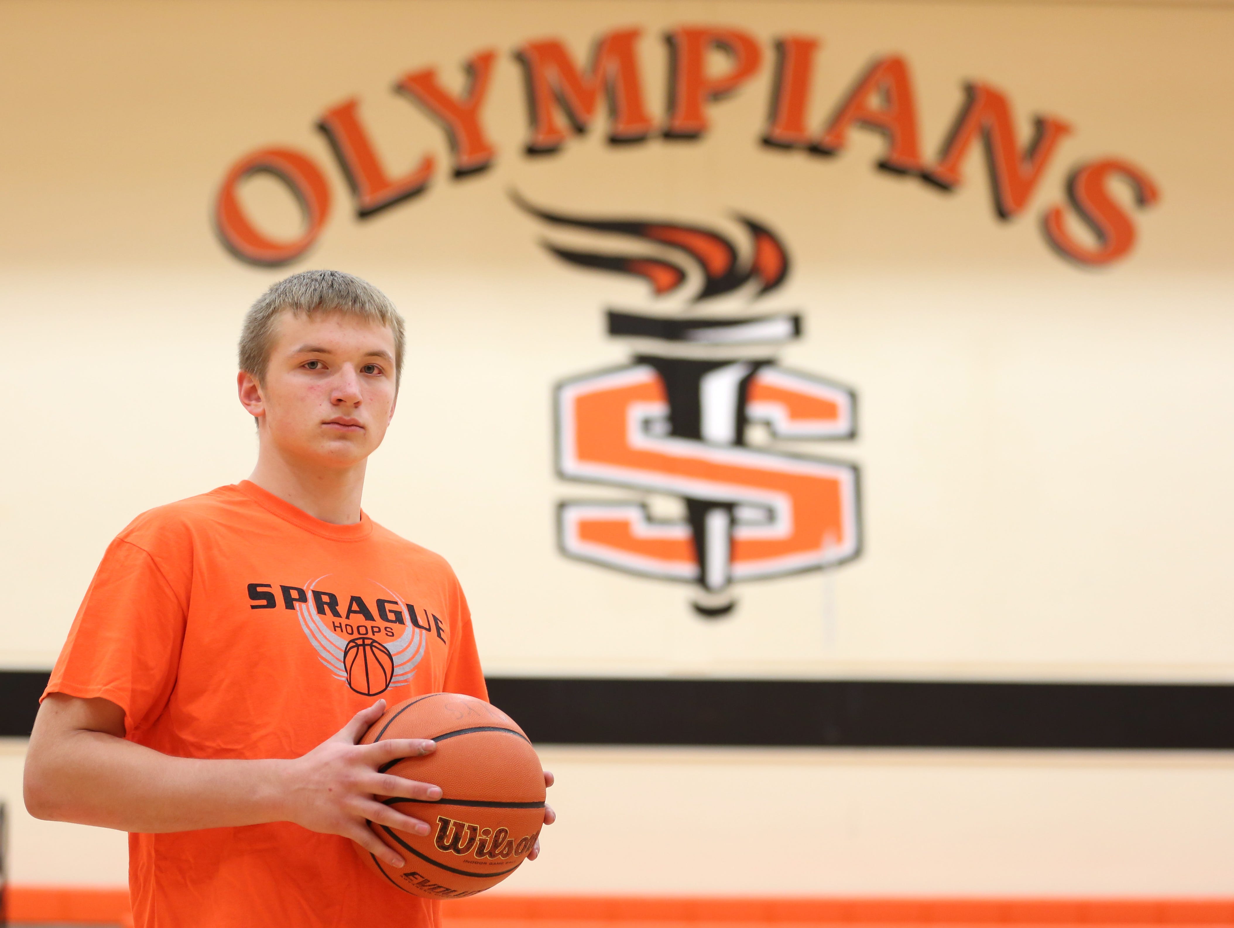 Sprague sophomore Teagan Quitoriano competed in the USA Basketball Men's 3x3 Tournament in Colorado. Photographed on Wednesday, May 4, 2016, at Sprague High School.