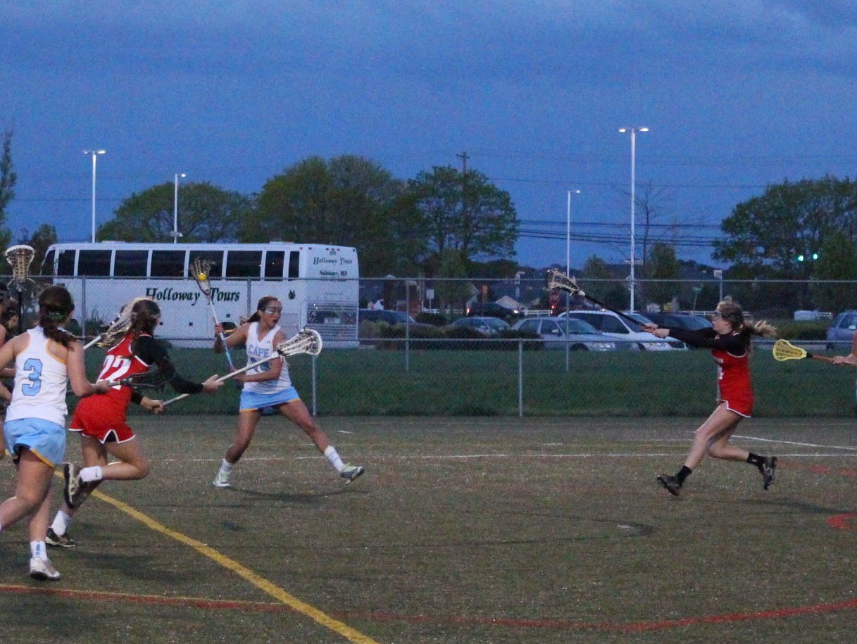 Cape’s Sarah Tappan prepares to take a shot against Worcester Prep on Wednesday in Lewes.