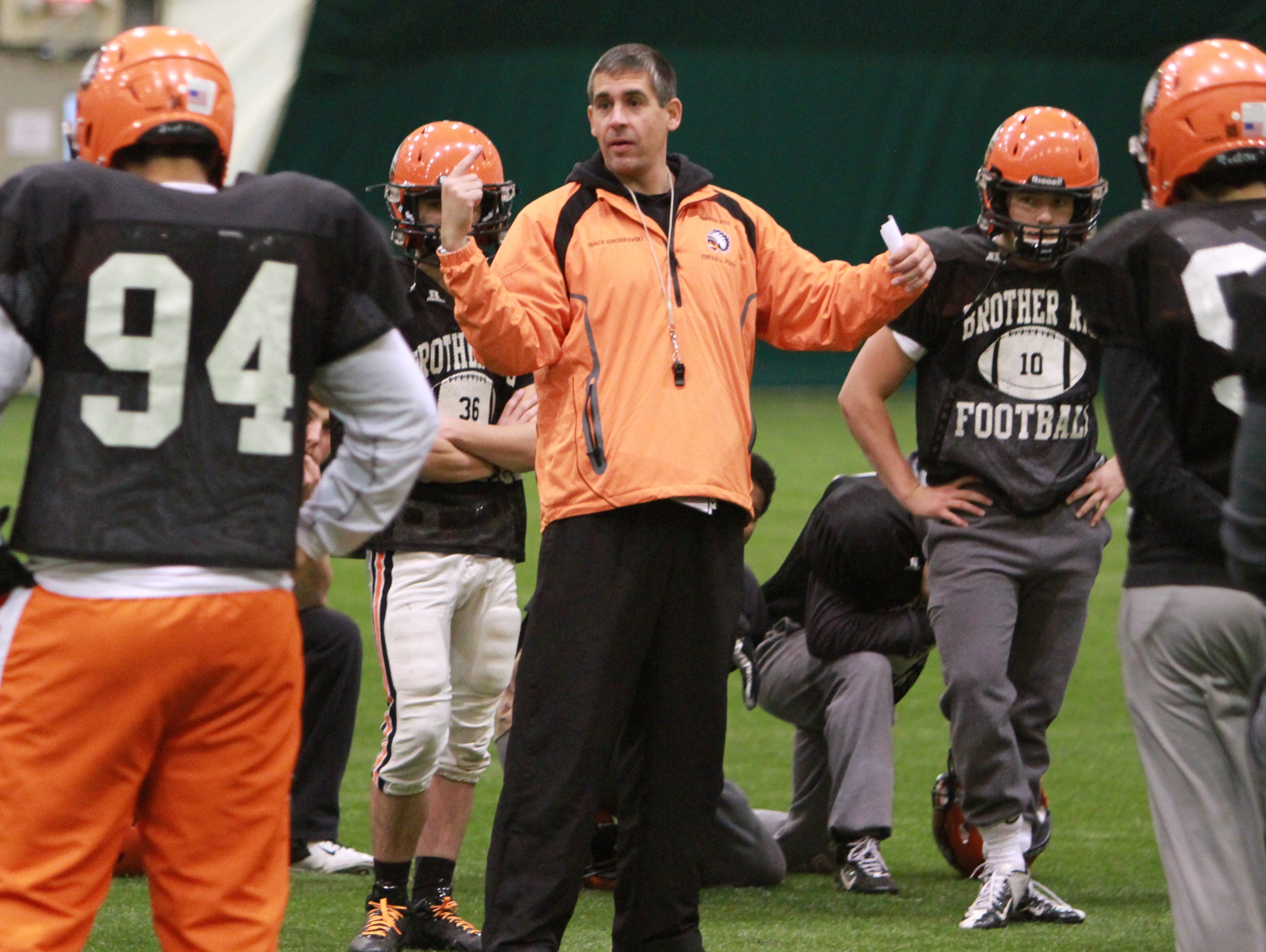 Adam Korzeniewski coaches Birmingham Brother Rice
