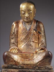 The Chinese Buddha statue containing remains of a monk