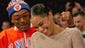 Spike Lee and Misty Copeland attend the game between