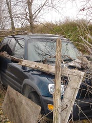 The SUV belonging to Teresa Halbach, which was found