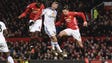 Manchester United's Paul Pogba heads the ball against