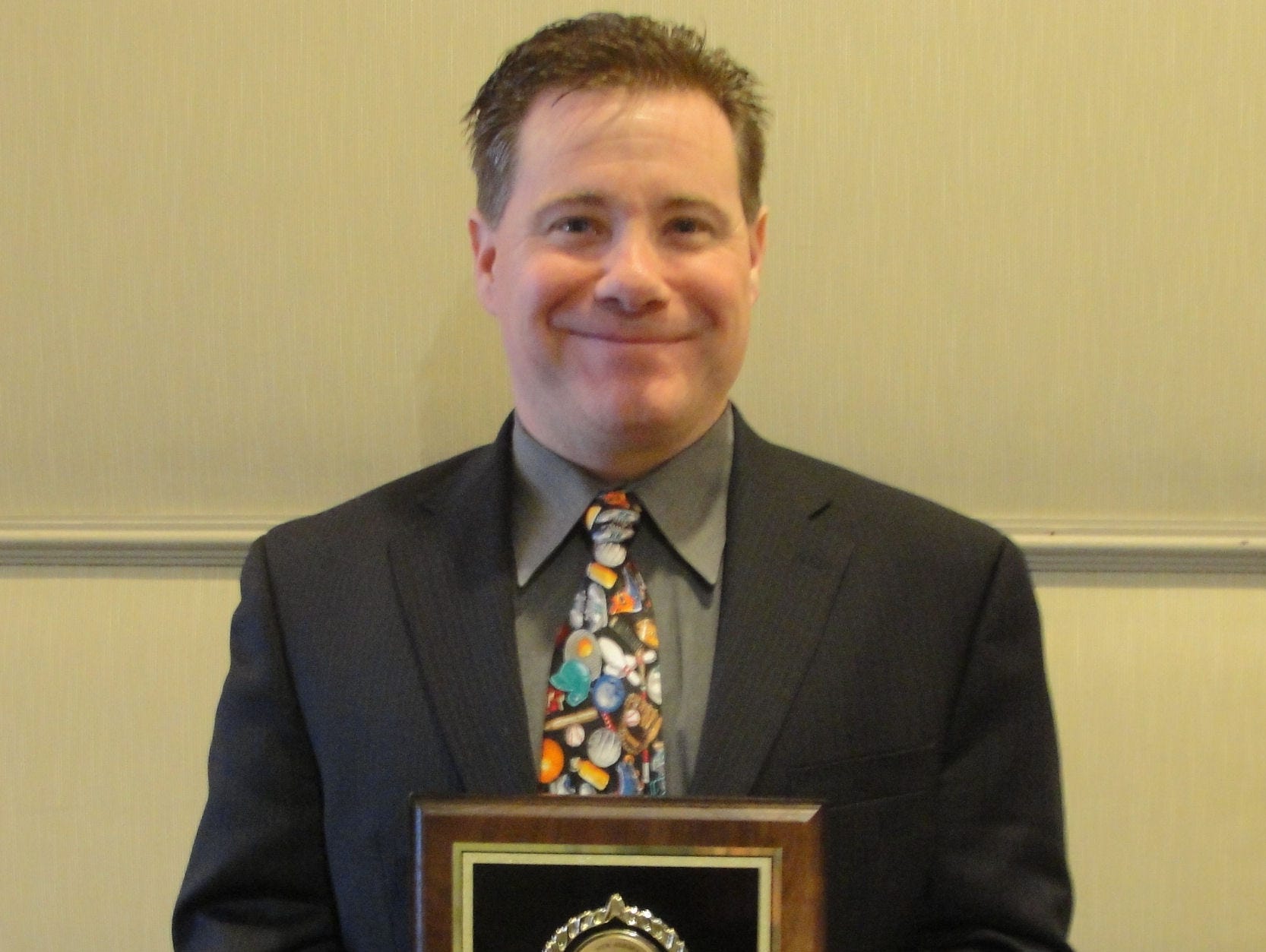 Thomas Moran was inducted into the New Jersey Scholastic Coaches Association Hall of Fame for his coaching contribution in volleyball and softball at Mother Seton Regional High School in Clark.