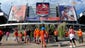 General view outside Sport Authority Field at Mile High before the game between the Baltimore Ravens against the Denver Broncos.