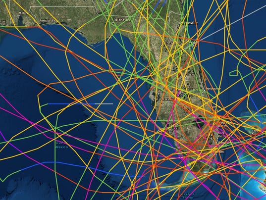 636112626126946599-Color-map-Florida-hurricane-landfalls.jpg