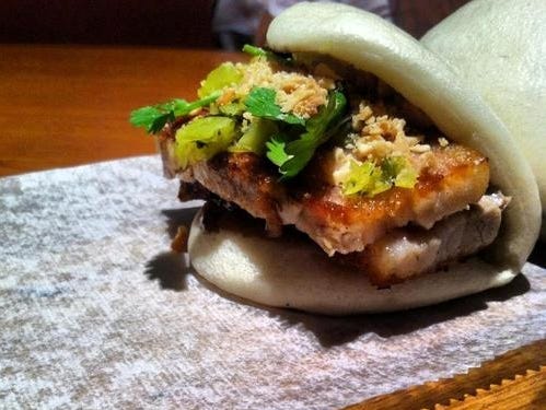 Fat Choy serves both American diner food like cheeseburgers and what the chef calls Asian comfort food, including Peking Duck Bao and roasted marrow.