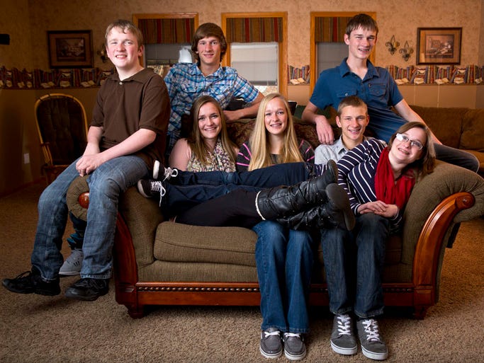 McCaughey septuplets of Carlisle, Iowa, photographed