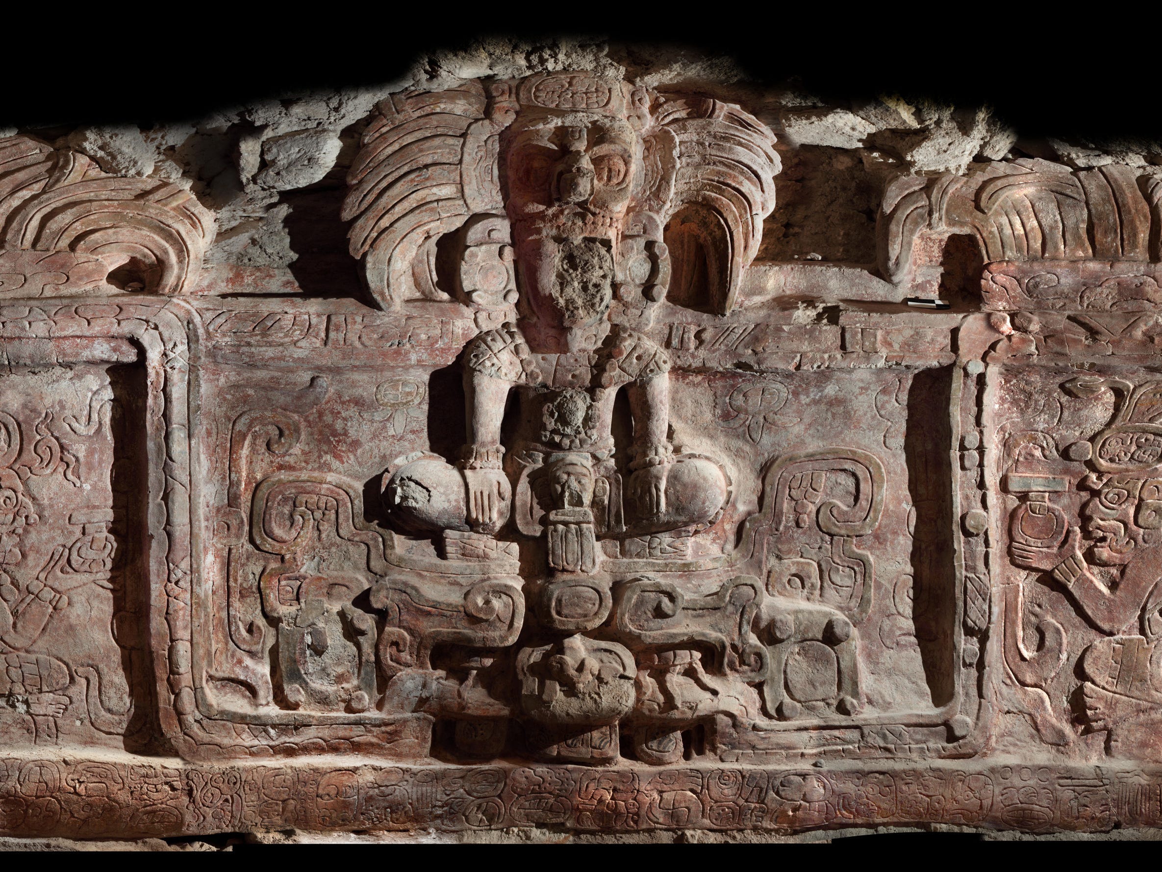 Stunning Maya sculpture unearthed from buried pyramid