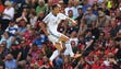 Zlatan Ibrahimovic of Manchester United celebrates