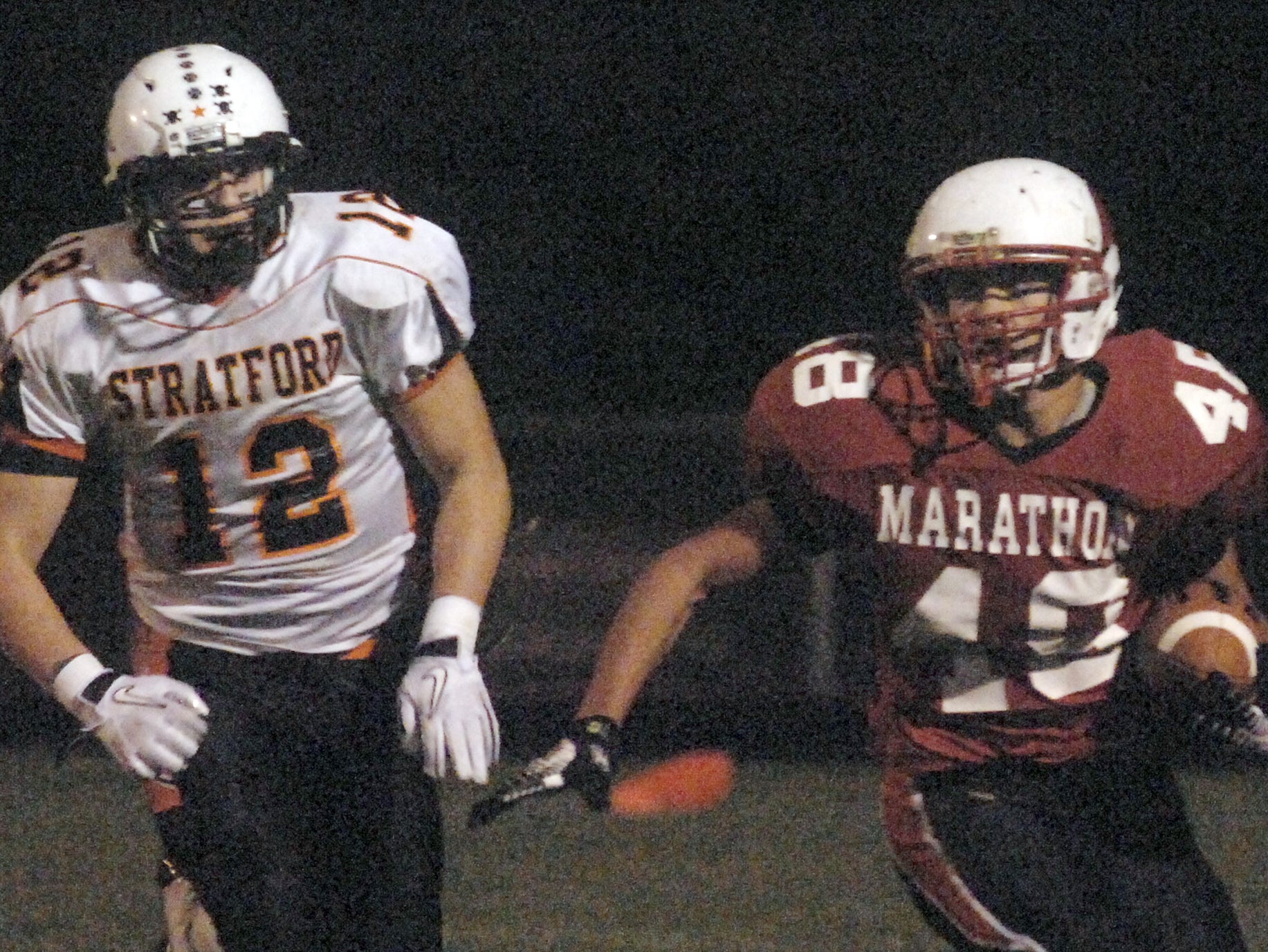 Marathon and Stratford renew a Marawood Conference rivalry Friday. Stratford has won four of the past five regular season matchups, including this game from 2010.