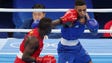 Galal Yafai of Great Britain takes a punch from Simplice