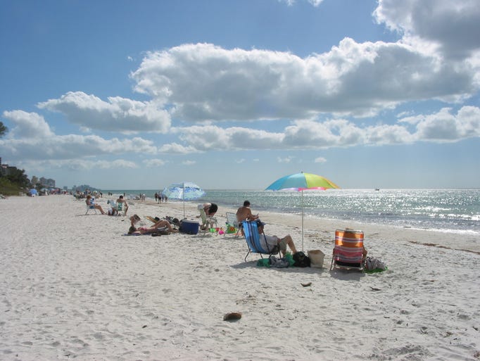 This undated photo provided by Visit Florida shows the beach at Delnor-Wiggins Pass State Park in Naples, Fla. (AP Photo/Florida Park Service)