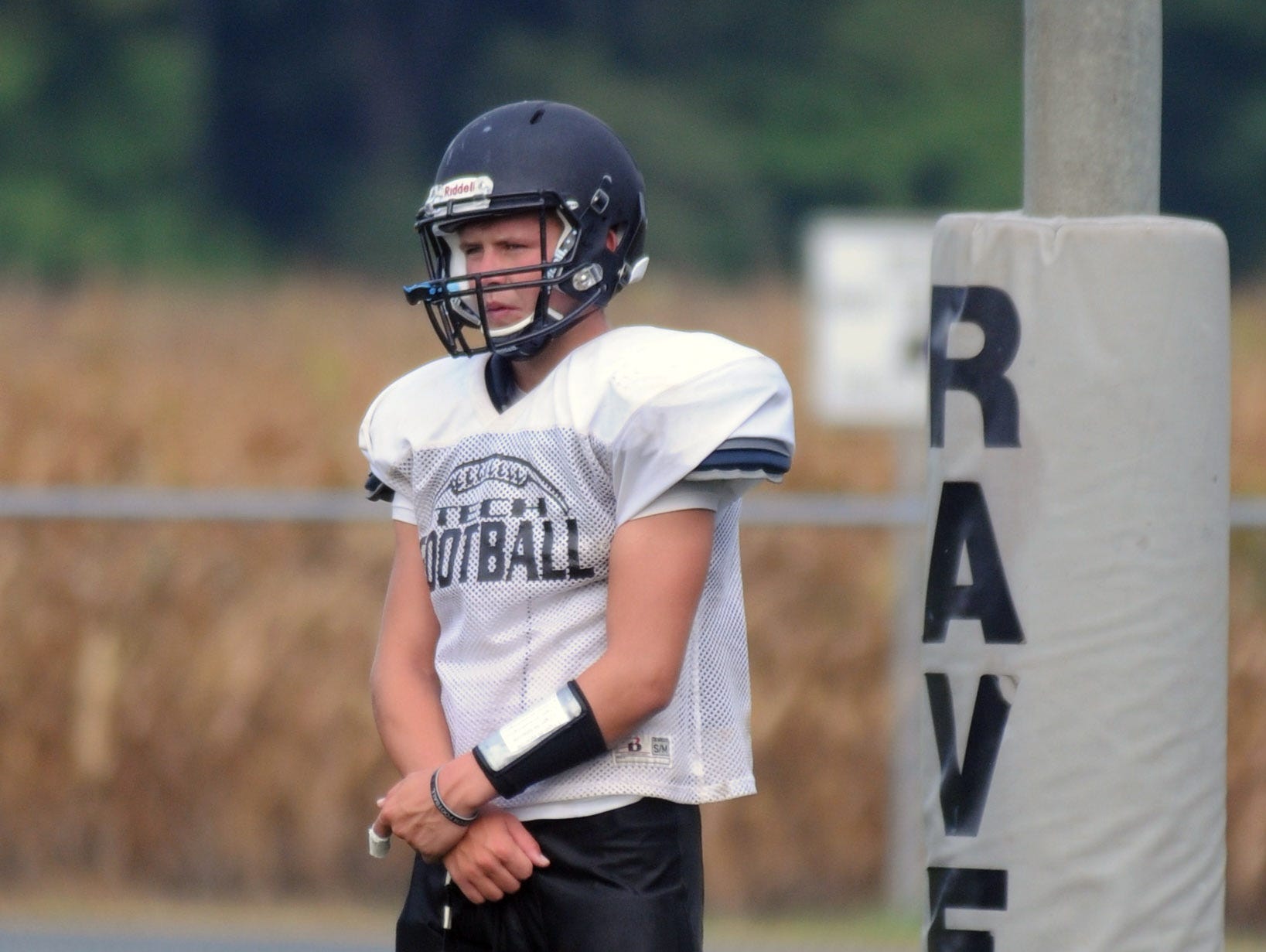 Sussex Tech senior starting quarterback Justin Hill.