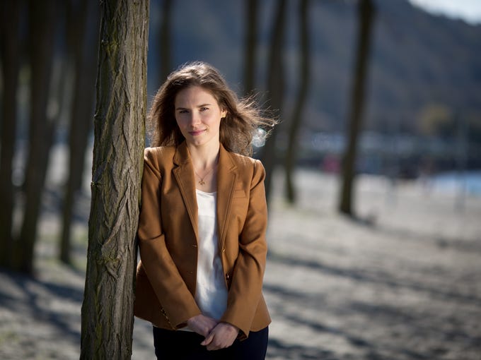 Amanda Knox was convicted in 2009 for the murder of her housemate, Meredith Kercher, in Perugia, Umbria, Italy, where they were both students. She served four years of a 26-year sentence before the murder conviction was overturned in October 2011. Now she is working to move on with her life.