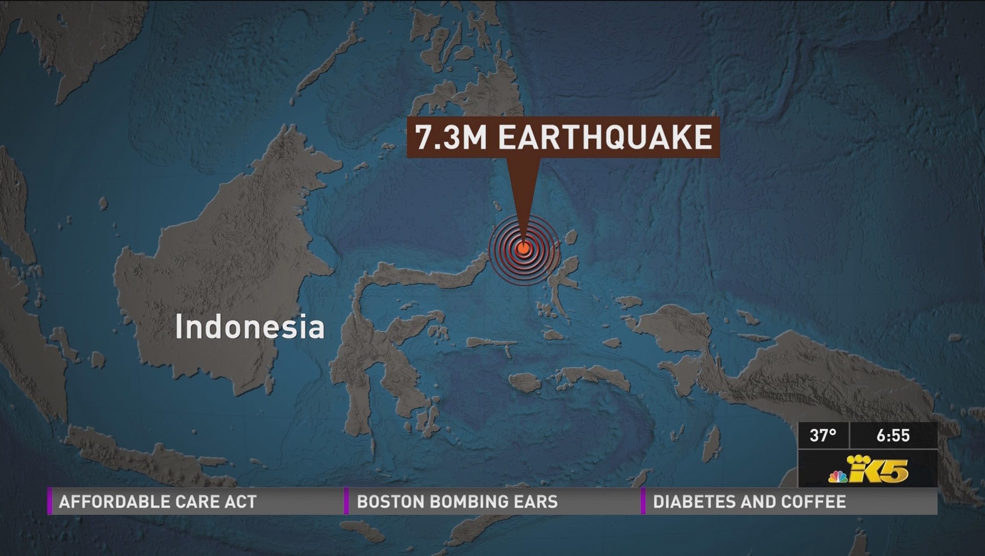 Download this Quake Hits Indonesia Waters Causes Small Tsunami picture