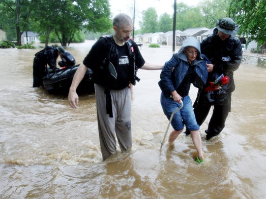 West Nashville resident Faye Parker, second from left,