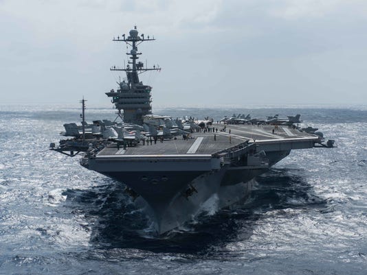 The U.S. just sent a carrier strike group to confront China 635926147864001219-stennis