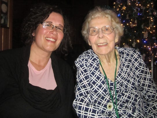 Mindy MacLaren, left, and Irene Gossin in December.