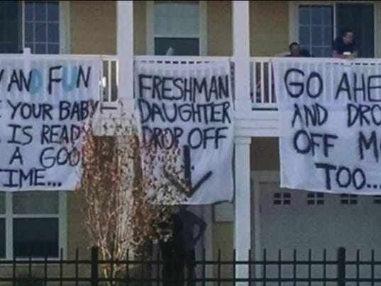 Wvu Sorority Hilariously Trolls Sexist Fraternity Signs With Giant 