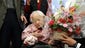 Misao Okawa, the world's oldest Japanese woman receives