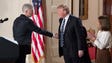 Trump shakes hands with Neil Gorsuch, his Supreme Court