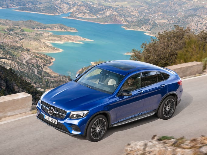 The new 2017  Mercedes-Benz GLC Coupe crossover is