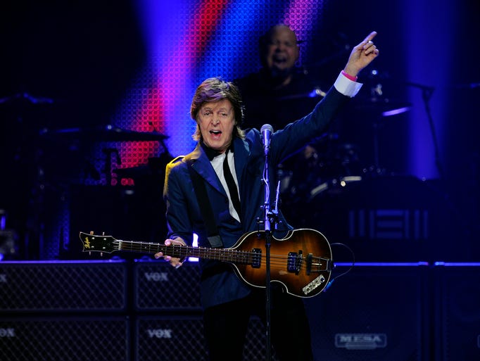 Paul McCartney performs a concert at Bridgestone Arena