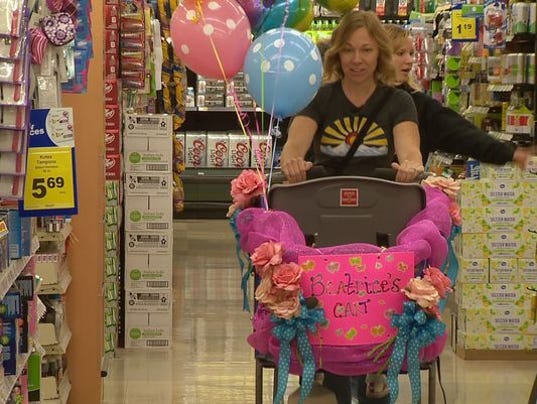 Grocery store buys special cart for special kid